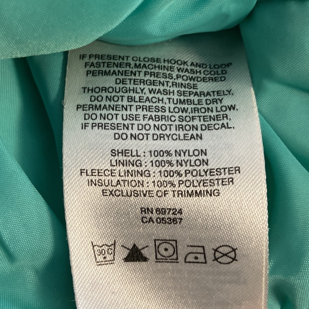 Columbia Kids Stripped Hooded Winter Coat Medium - Picture 8 of 8